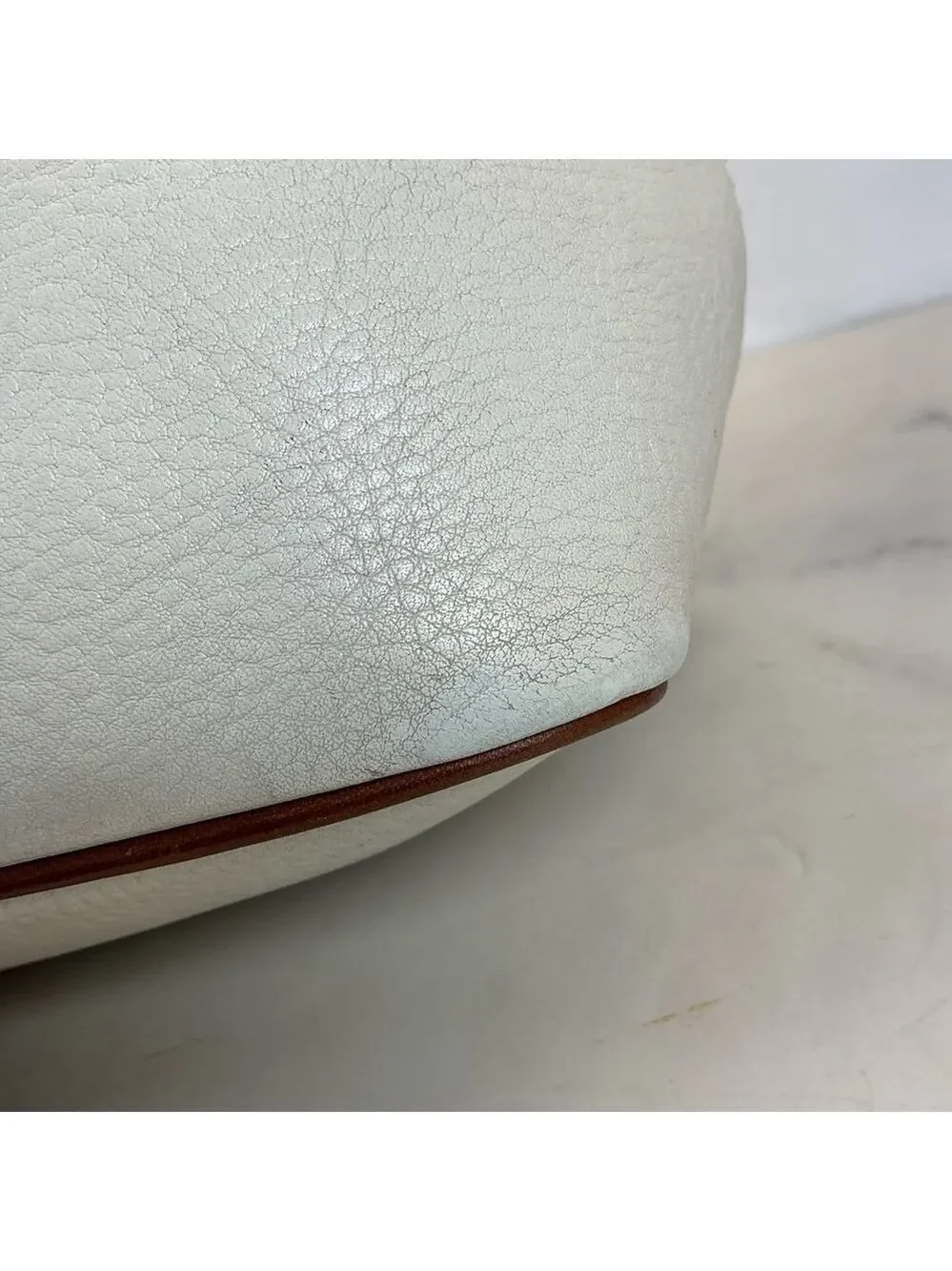 Dooney & Bourke Vintage White Cream and Brown Hobo Shoulder‎ Bag